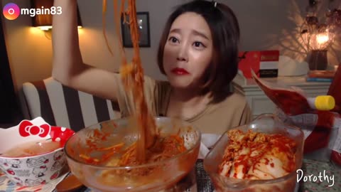mukbang - spicycold noodles