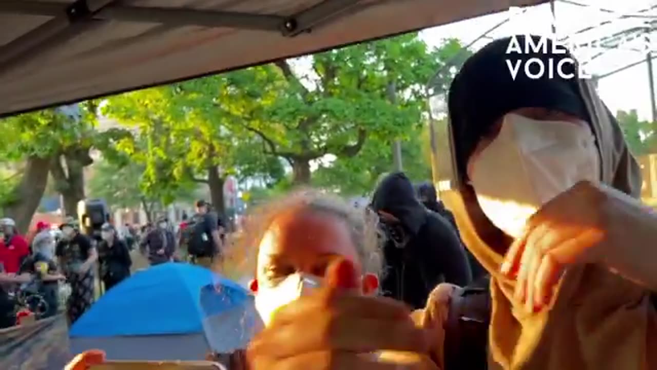 Ben Bergquam assaulted at the Hamas/Antifa encampment outside of the DNC convention