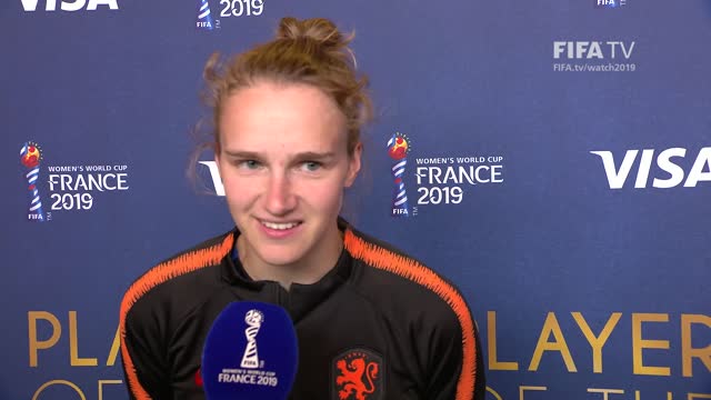 Vivianne Miedema – Player of the Match – Italy v Netherlands