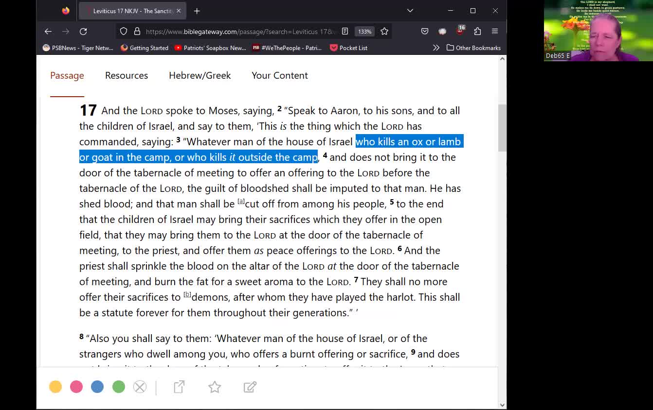 Journey Through The Bible -- Episode 78 -- The Sanctity Of Blood