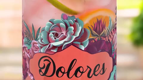 Sip in Style with This Personalized Floral Glass – Who’s Dolores? 🌸🍹 #PersonalizedGift #EcoFrien