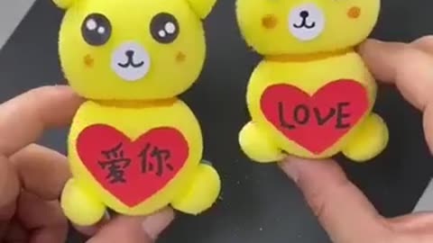 Foam Paper Bear Art - Art And Craft