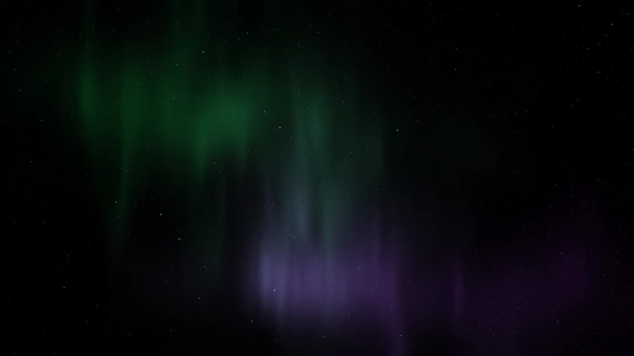 Aurora Borealis in Sky Stock Footage