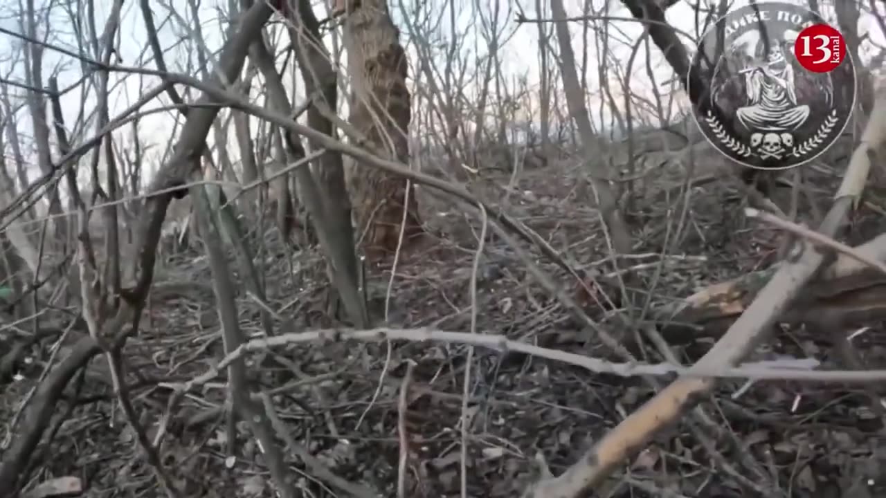 Fighters of 67th brigade advancing in forest encounter “Wagner" group - fierce firefight ensues