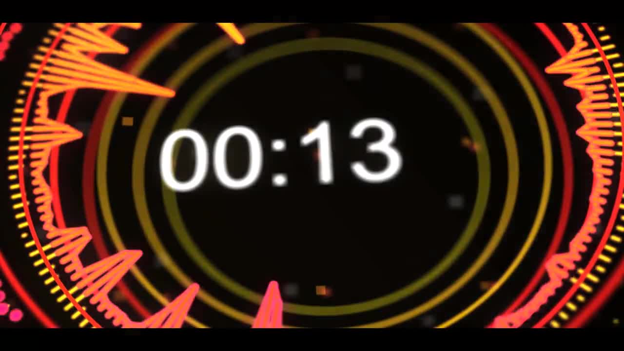 Fashion dynamic 2 minutes countdown video material