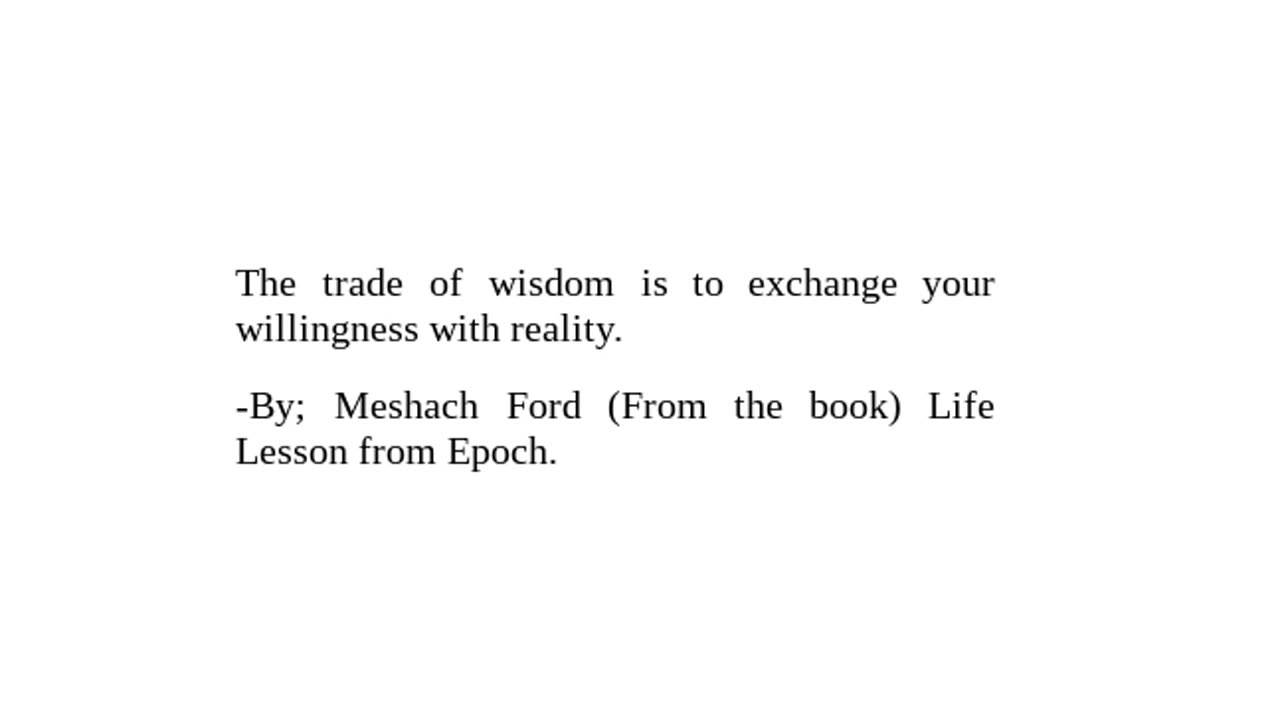 "Life Lesson from Epoch" Checkout Description