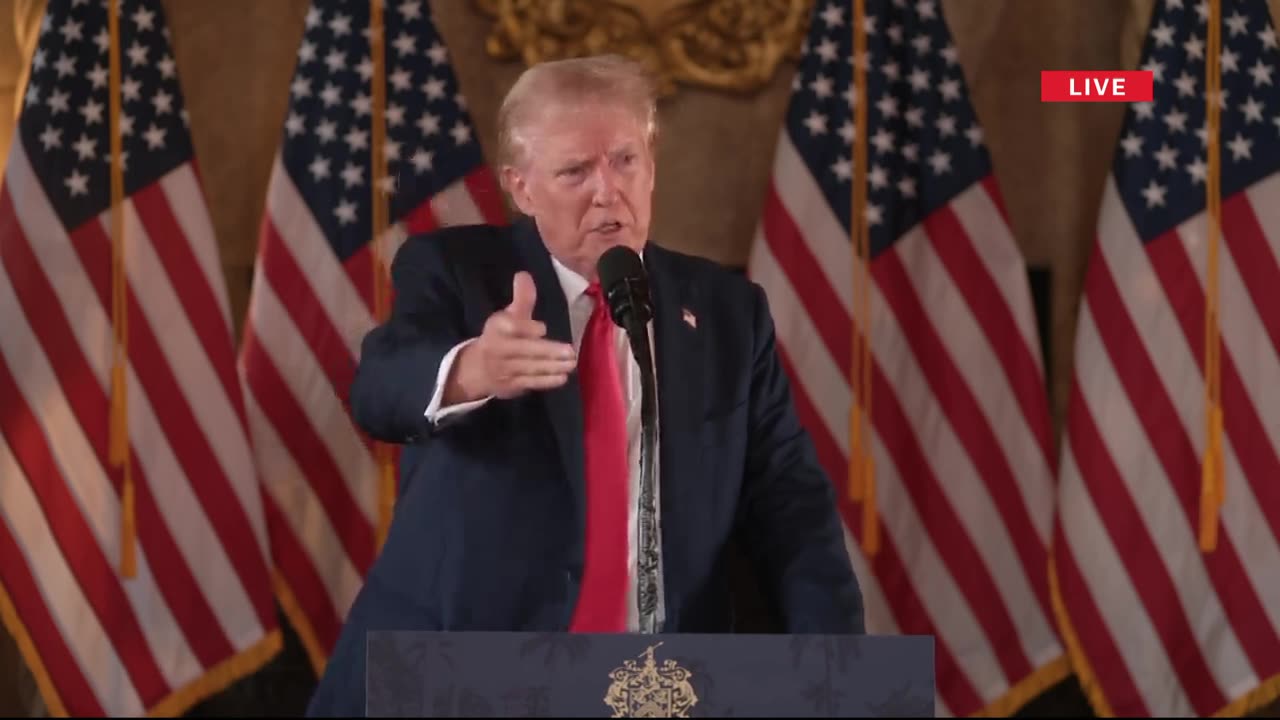 President Trump holds first press conference since Harris picked Walz 08-08-24