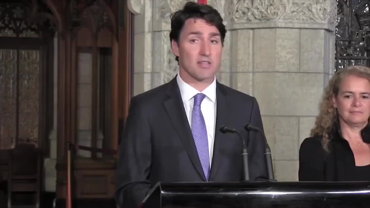 Justin Trudeau press conference following Omar Khadr 10.5 million settlement