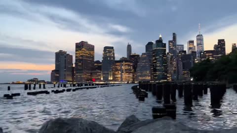 The beach basketball court in Brooklyn, New York is so beautiful~