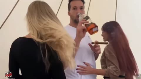 Andrew Tate and Tristan Tate Camping with the Beautiful Ladies