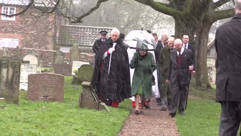 The Queen and Prince Phillip brave the snow for Sunday Service