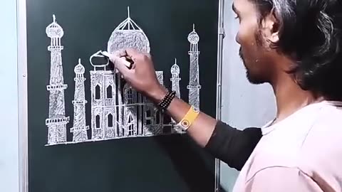 Taj Mahal drawing