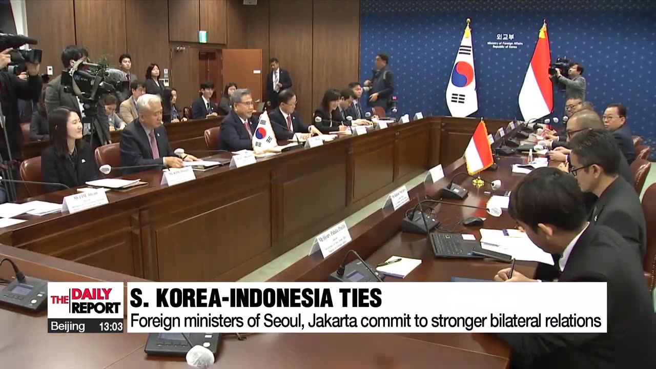 Foreign ministers of Seoul, Jakarta commit to further strengthen ties