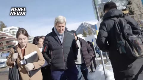 John Kerry Left Speechless After Confrontation Over Climate Hypocrisy at Davos Summit