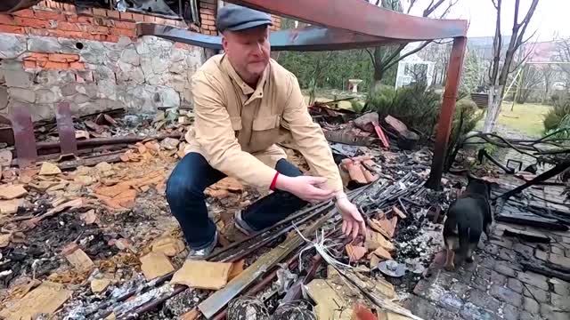 Descent into Hell: Ukrainians reclaim shelled homes