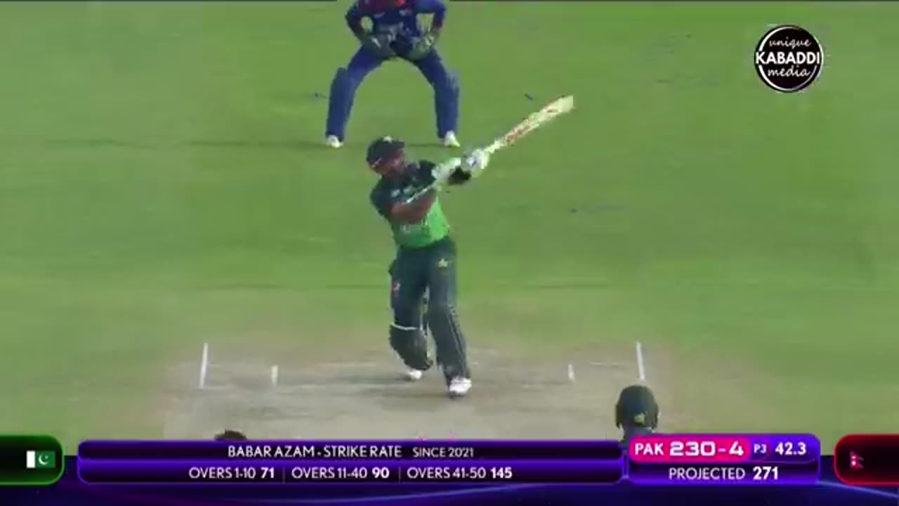 Babar and iftikhar best innings against Nepal