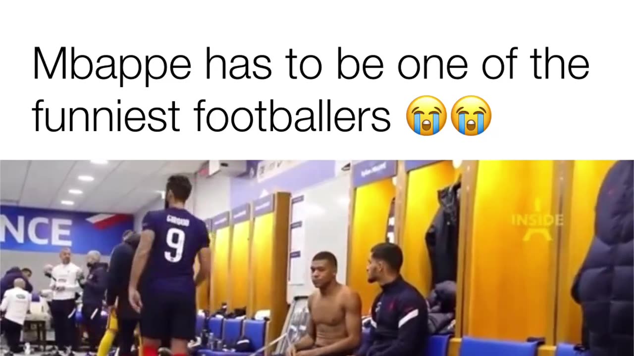 Mbappe has to be one of the funniest footballers