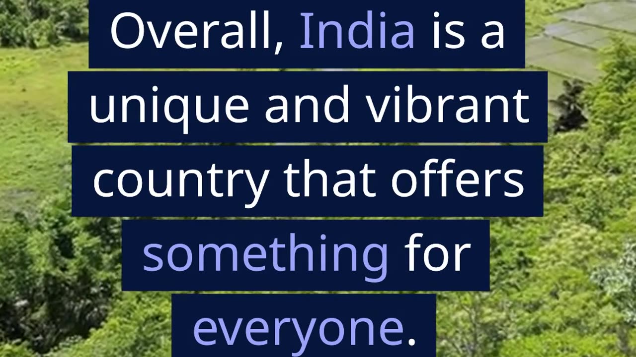 You must visit India
