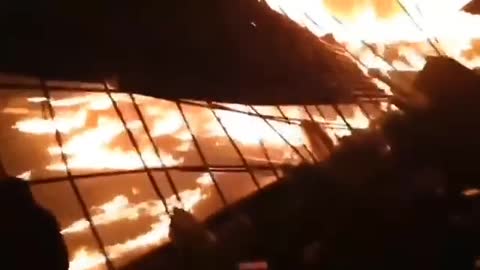 Citizens in Kiev are hurling Molotov cocktails to try and repel Russian forces