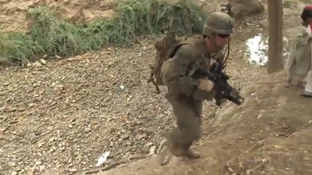 Marines secure dam in Helmand Province Aghanistan