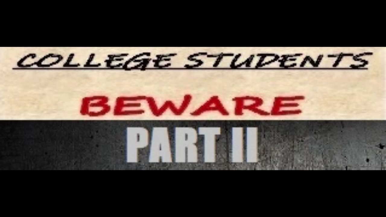 "COLLEGE STUDENTS BEWARE PART II" teaser trailer #1