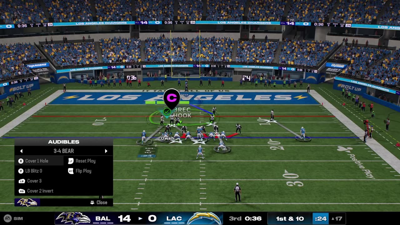 Baltimore Ravens @ Los Angeles Chargers | Monday Night Football - Full Game | Madden NFL 25