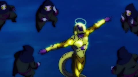 Dragon Ball Super - Emperor Golden Frieza having some fun with his enemies. I LOVE HIM