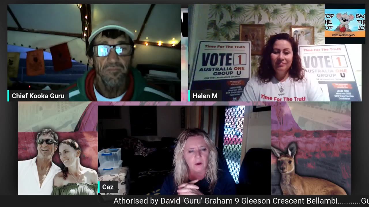 Guru and Caz with Helen