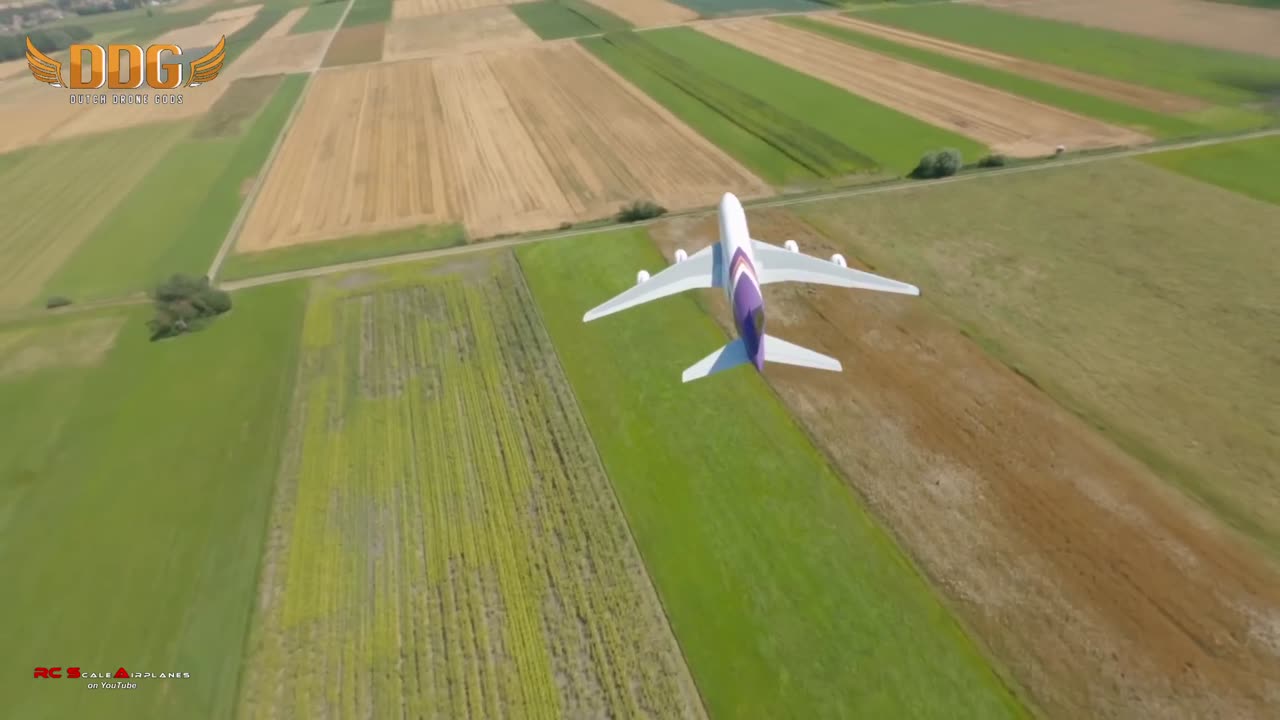 LARGEST RC AIRBUS A380 DEMONSTRATION FLIGHT