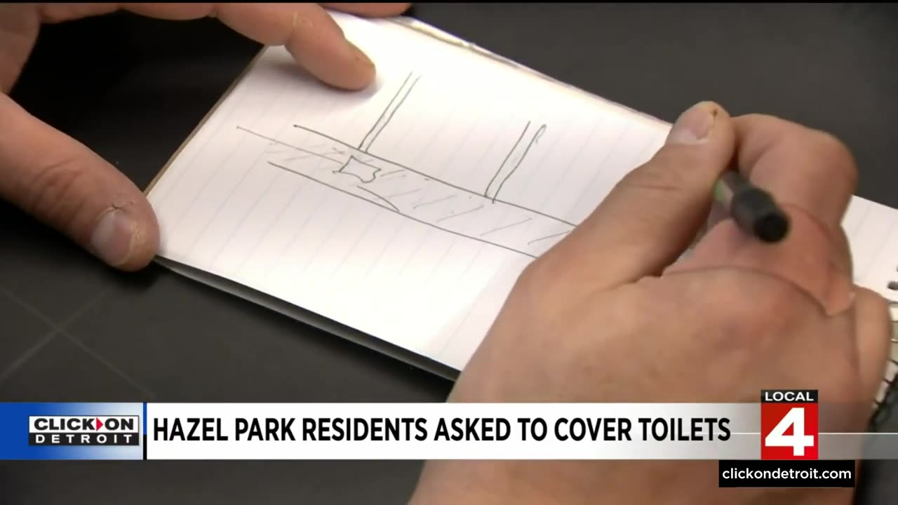 Detroit: Residents asked to cover toilets with Saran Wrap in Hazel Park