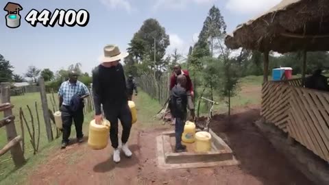 Mr beast make 100 wells in Africa.