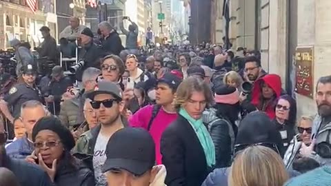 CRAZY Scene Outside Trump Tower