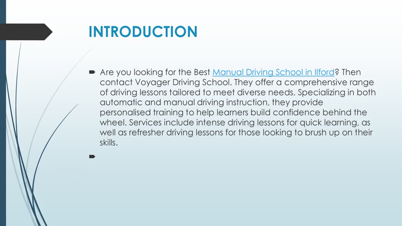 Get The Best Manual Driving School in Ilford.