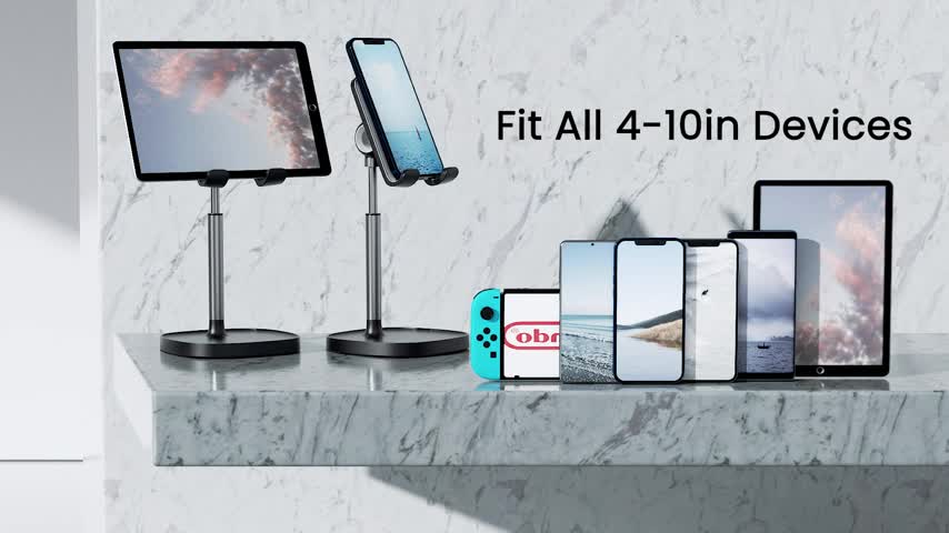 Cell Phone Stand,Angle Height Adjustable Stable LISEN Cell Phone Stand for Desk,Phone Holder