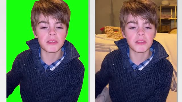 Original VS Green Screen "My Name Is Topher"