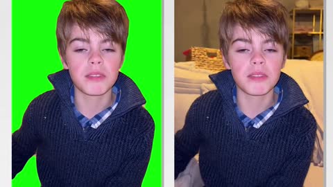 Original VS Green Screen "My Name Is Topher"