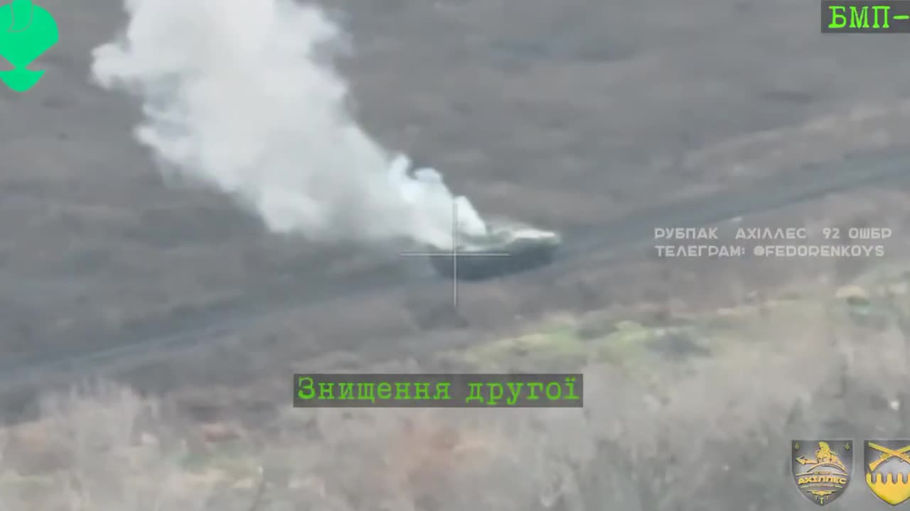 A company of Achilles attack UAVs of the 92nd Assault Brigade stops the enemy's