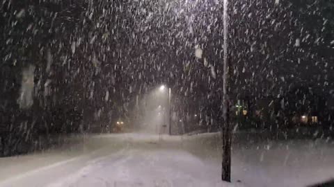 Intense Snowfall Longyearbyen (Svalbard), November 2018