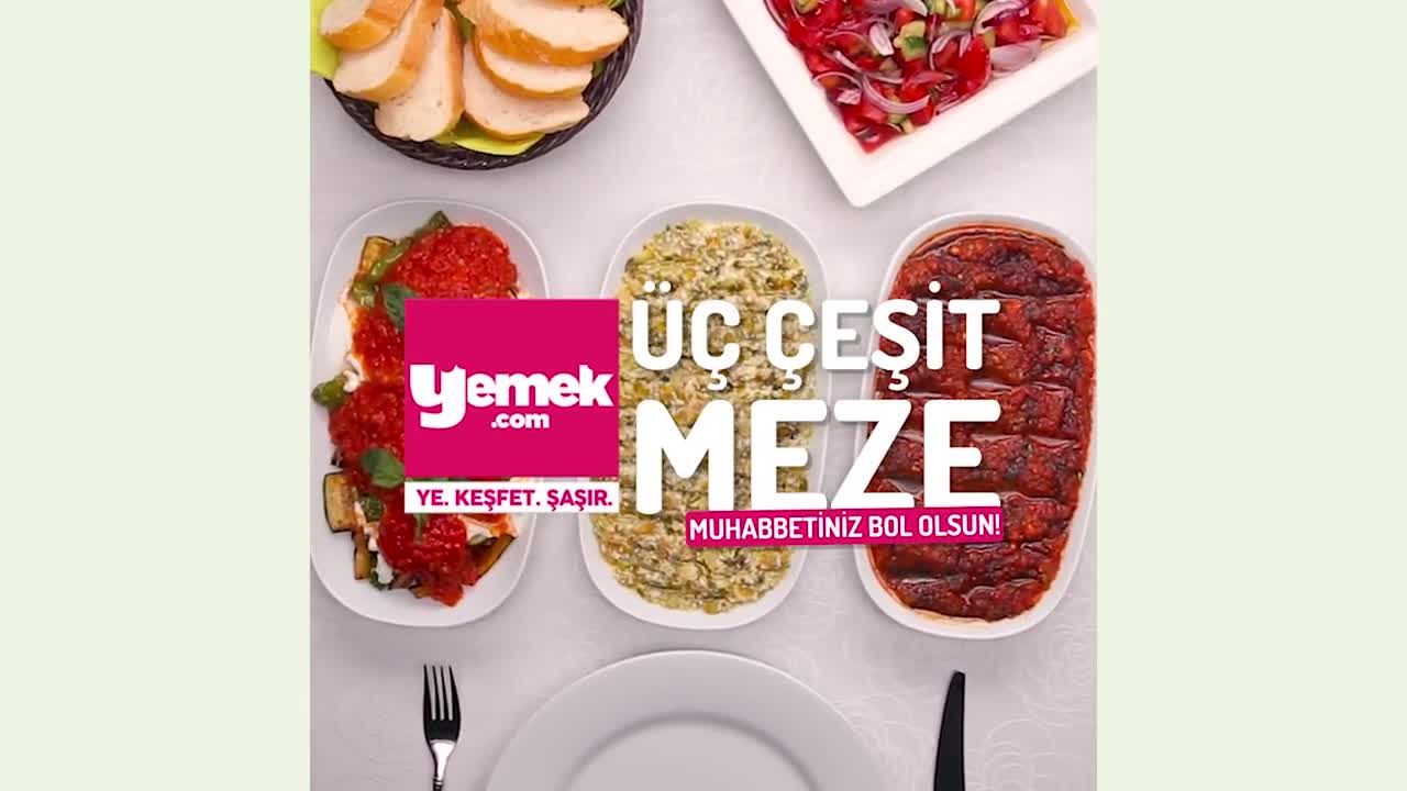 Üç Çeşit Meze Tarifi - Meze Tarifleri Yemek.com