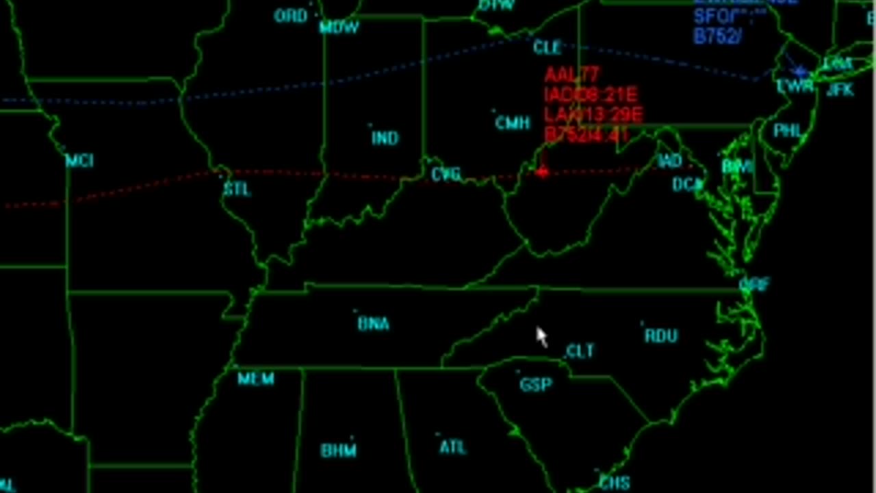 9/11 2001 Radar Recording Flight 77's Flight Path (The Plane that "hit the pentagon")