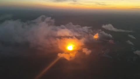 🇷🇺🇺🇦Morning view of Ugledar which Russian army is storming.