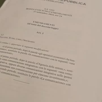 🔴 Claudio Borghi «IL consueto falò degli emendamenti...»
