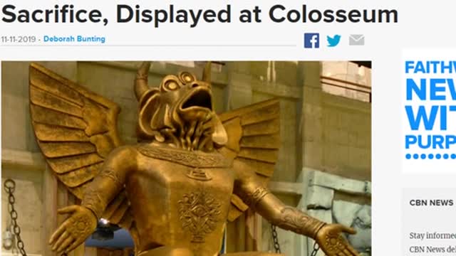 Dio Pagano Moloch mangia le anime dei Va X