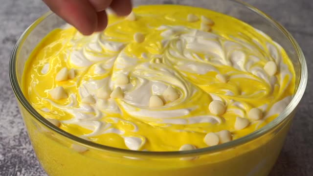 Ice cream Mango flavoured Home make