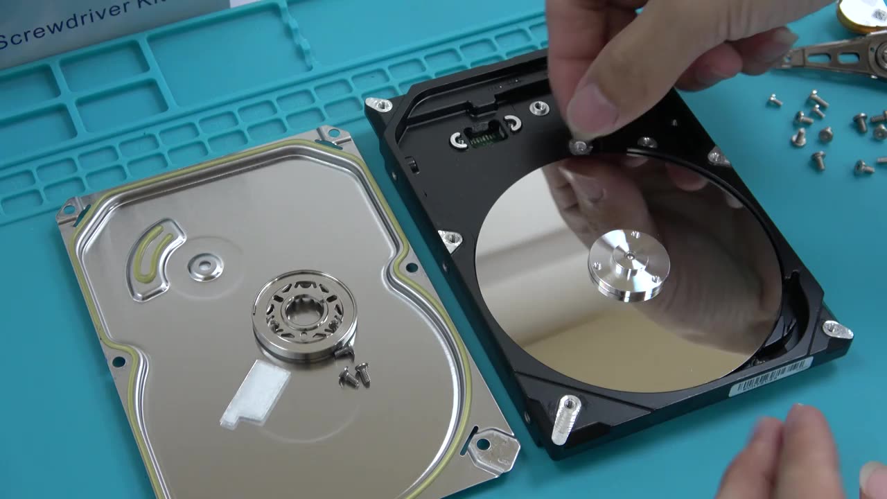 Hard drive converted to grinder