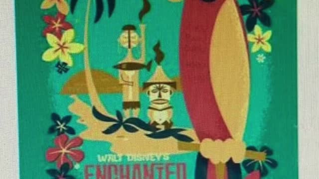 Disney Parks Enchanted Tiki Room Attraction Poster Custom Art Print Reproduction #shorts