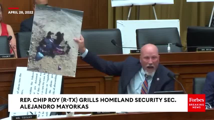 Chip Roy Literally Tosses Photos Of Fentanyl Victims Towards Mayorkas During Hearing!!