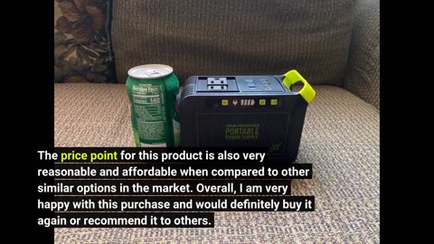 Buyer reviews : MARBERO 88Wh Portable Power Station 24000mAh Camping Solar Generator