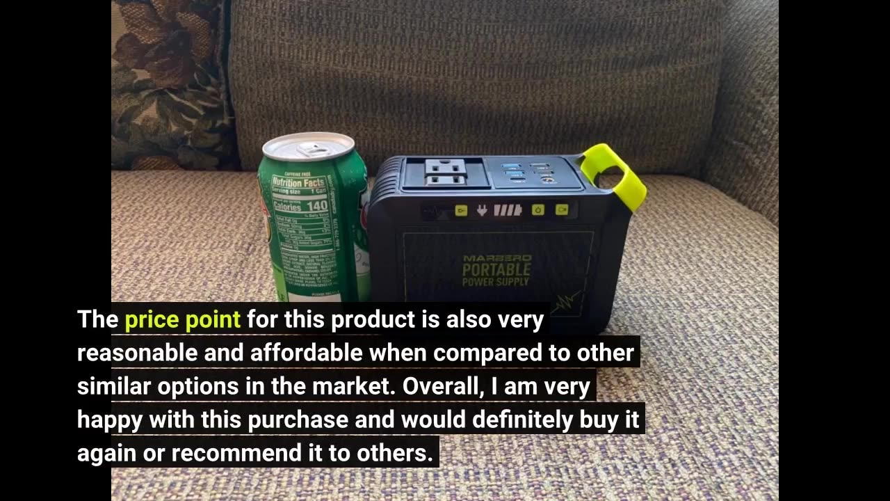 Buyer reviews : MARBERO 88Wh Portable Power Station 24000mAh Camping Solar Generator