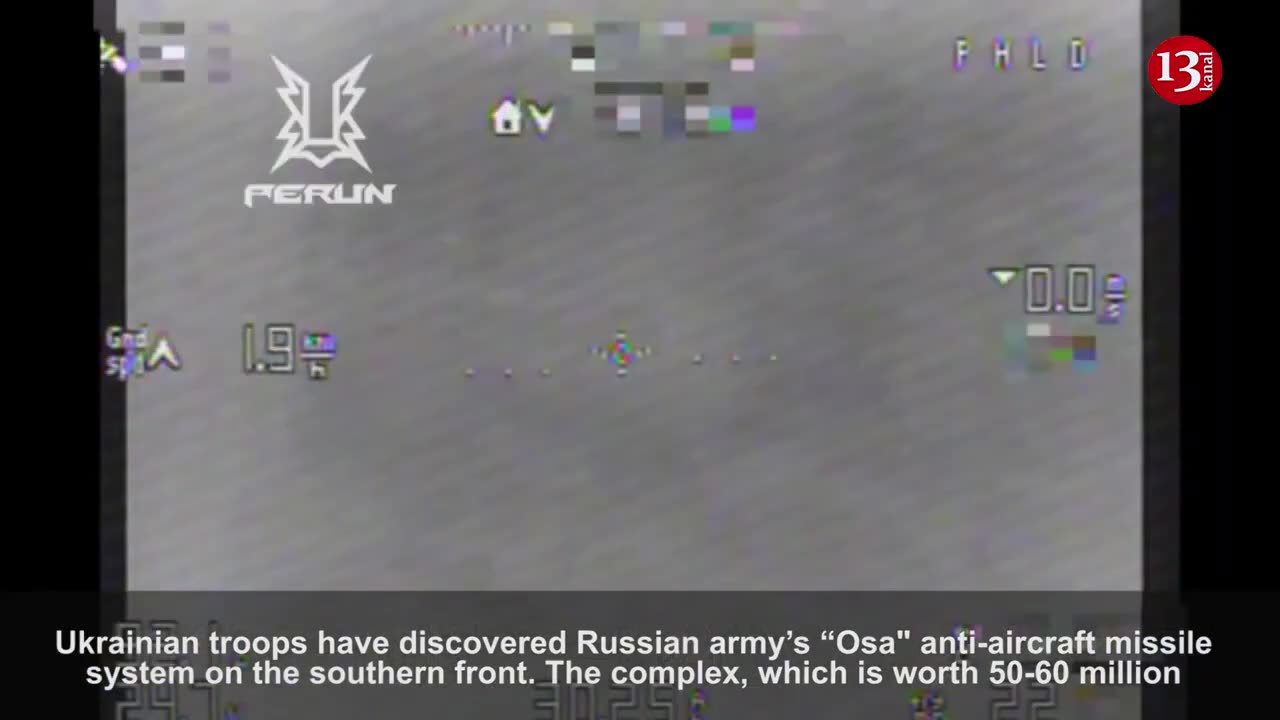 Drone destroys a $60m Osa anti-aircraft missile complex hidden by Russians